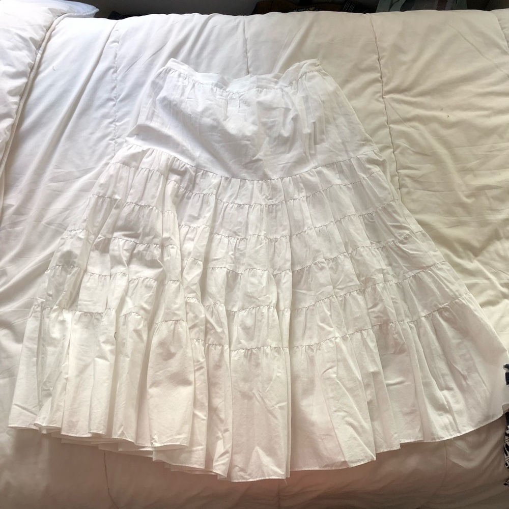 Ruffled Midi Skirt  |  MAJE